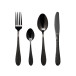 Bestickset 16 delar Svart