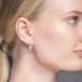 Petite Yves Knot Örhänge Silver