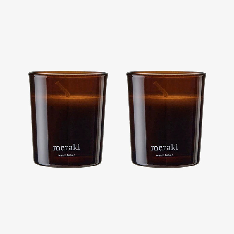 Doftljus 2-pack Warm tonka