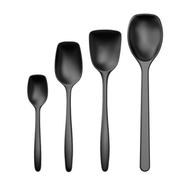 Grytskedset 4 delar Carbon Black