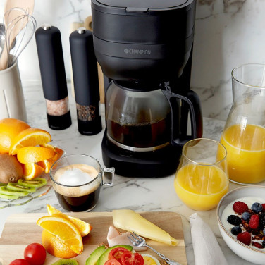 Kaffebryggare 12-koppar/1,5L Mattsvart
