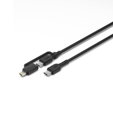2-in-1 kabel CXBP, USB-C, Lightning adapter 60W 1,5 m